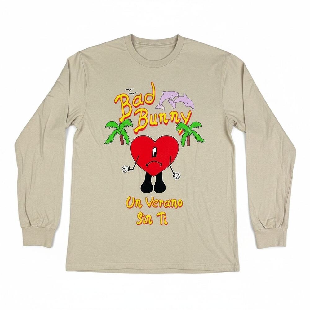 Bad Bunny Un Verano Sin Ti 2022 World's Hottest Concert Tour Small L/S T-Shirt